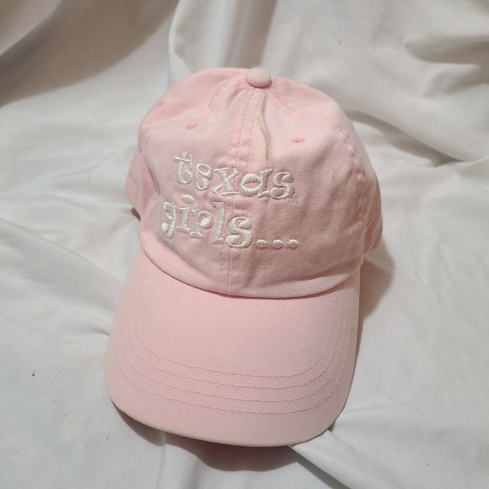 Texas Girls Pink Women's Hat Adjustable NCAA Best in State Softball Baseball Cap
